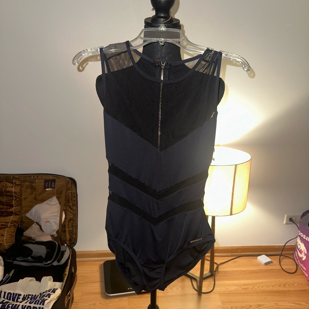 Kenneth Cole Black One Piece Swimsuit